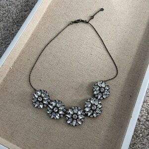 Elegant Silver Floral Necklace